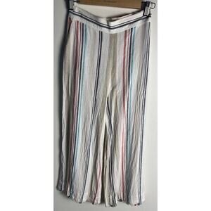 Anthropologie Multicolor Striped Wide Leg Pants